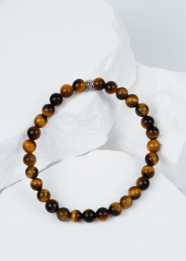 6mm Kaplan Gözü Doğal Taş Bileklik