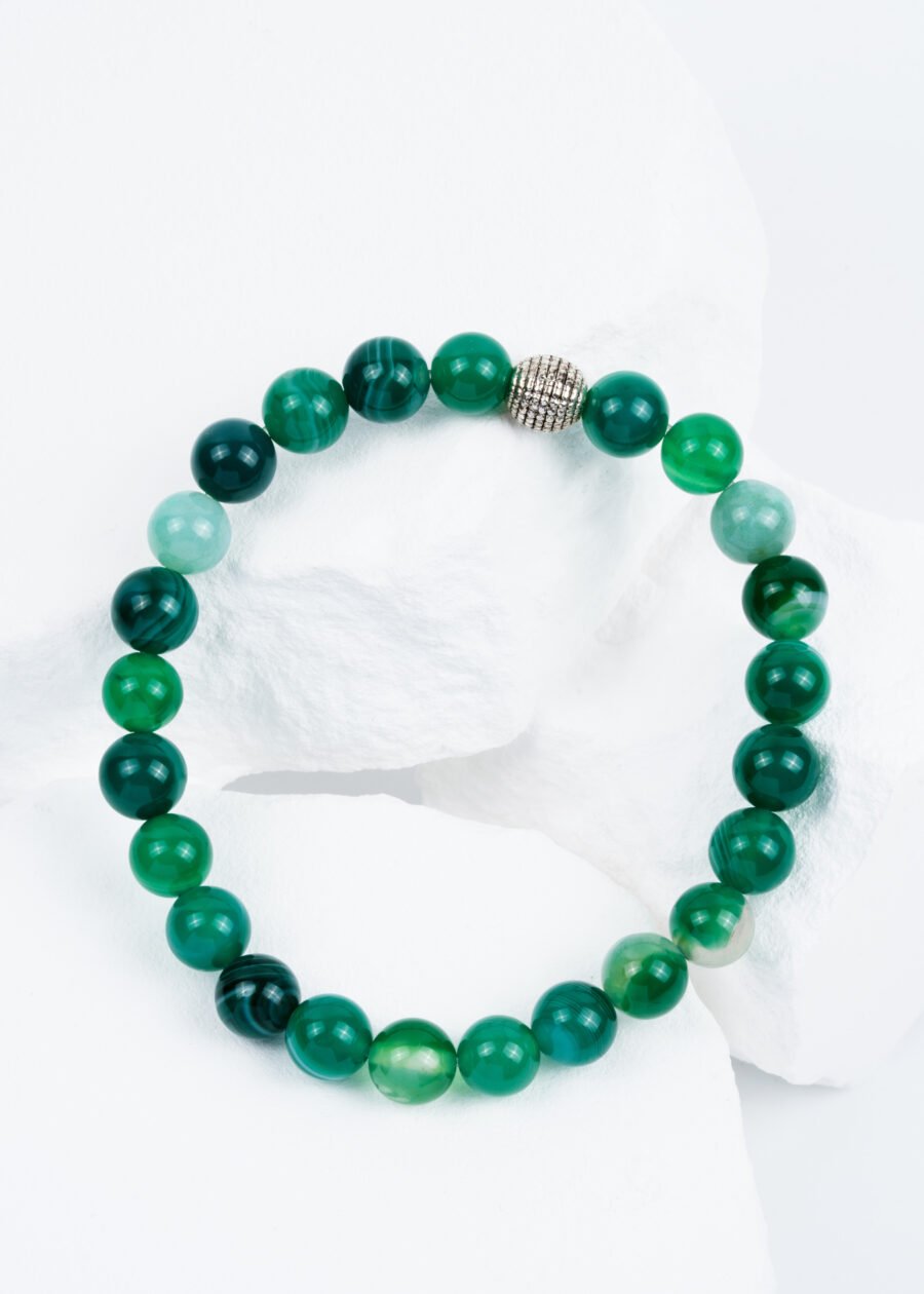 8mm Akik Doğal Taş Bileklik