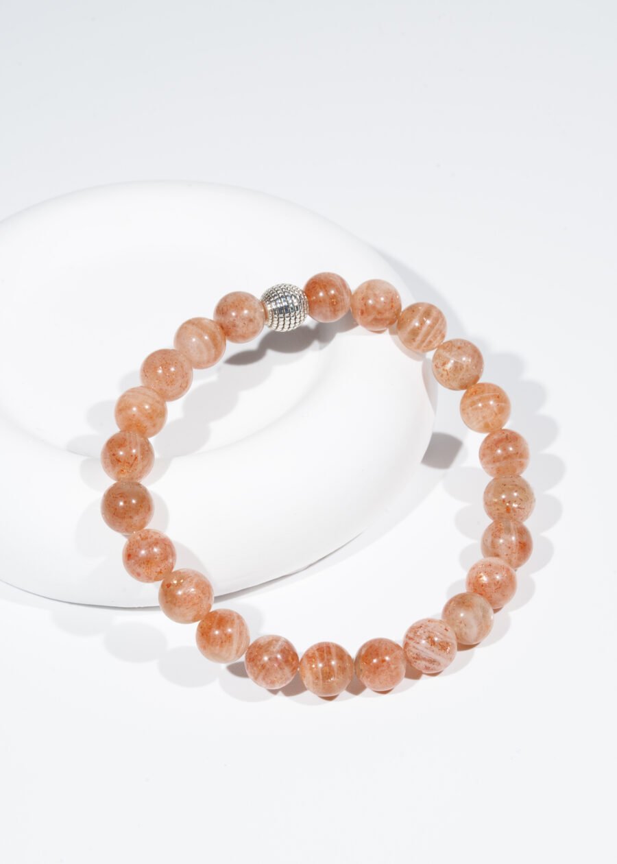 8mm Güneş Taşı Doğal Taş Bileklik 8mm Güneş Taşı Doğal Taş Bileklik