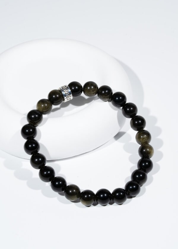 8mm Obsidyen Doğal Taş Bileklik