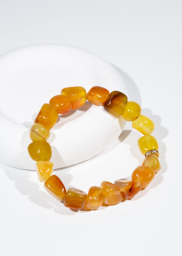 Amorf Kesim Akik Doğal Taş Bileklik