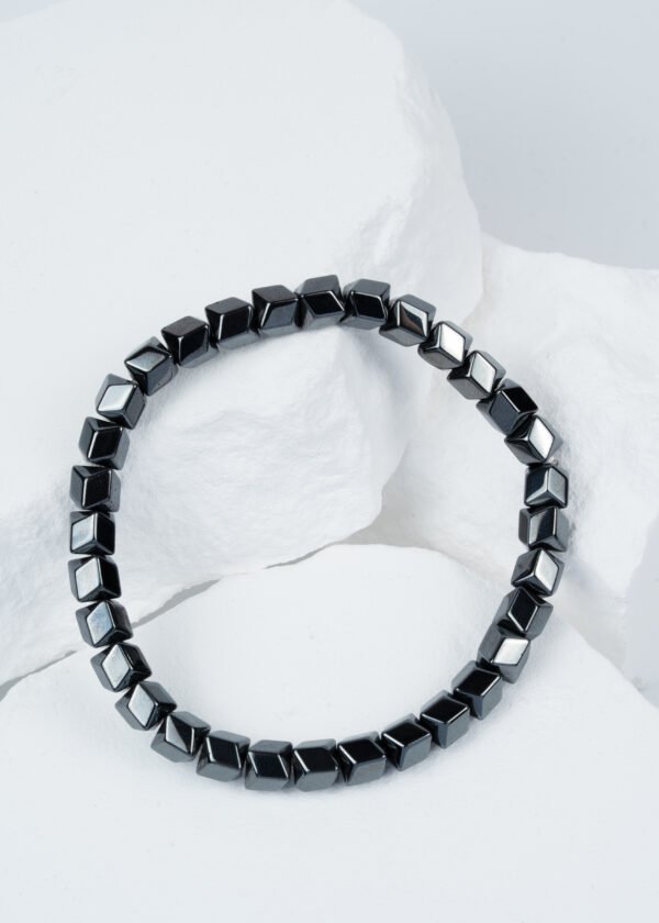 Balık Sırtı Hematit Doğal Taş Bileklik - Görsel 2