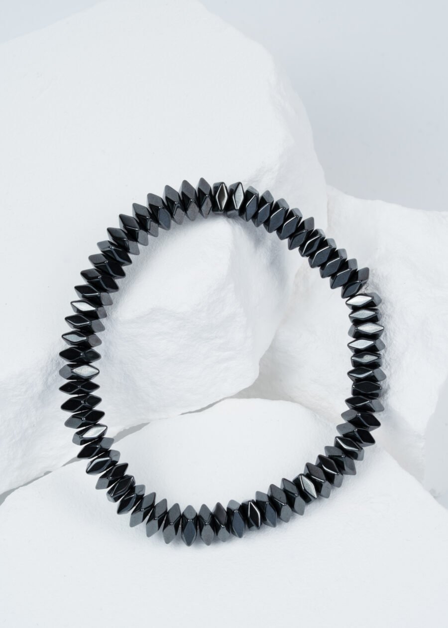 Diken Hematit Doğal Taş Bileklik