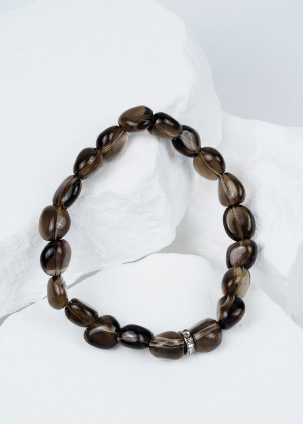 Dumanlı Kuvars Doğal Taş Bileklik