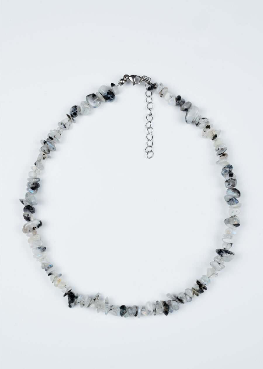 Kırıktaş Ay Taşı Doğal Taş Kolye