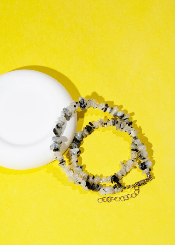 Kırıktaş Ay Taşı Doğal Taş Kolye