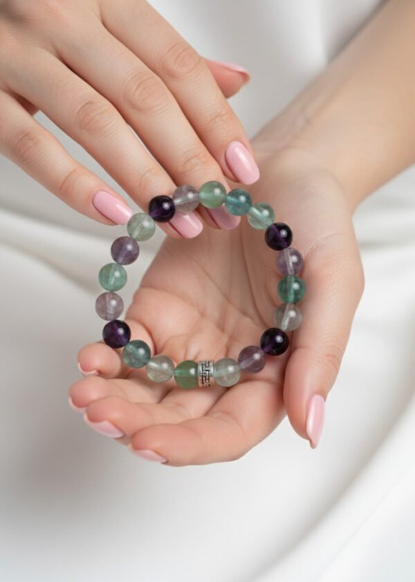 8mm Florit Doğal Taş Bileklik