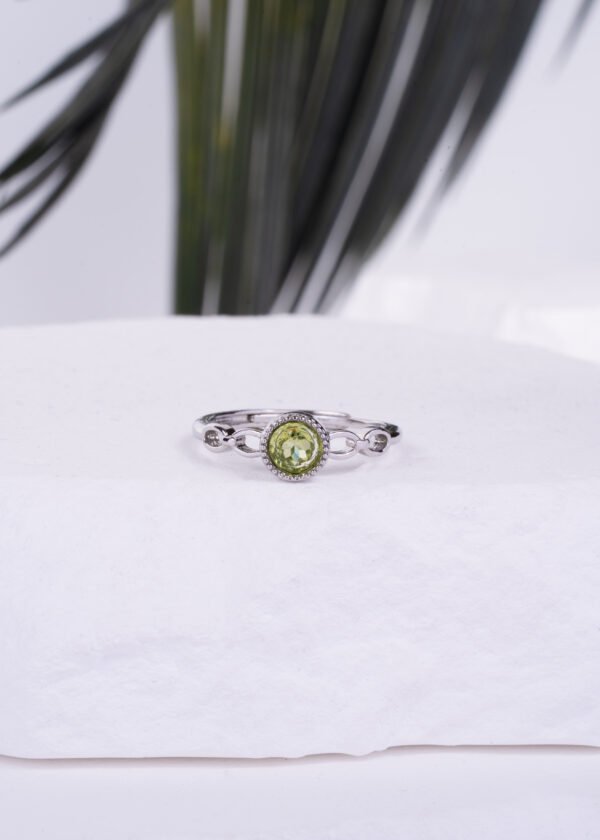 Ayarlanabilir Zebercet Doğal Taş Yüzük