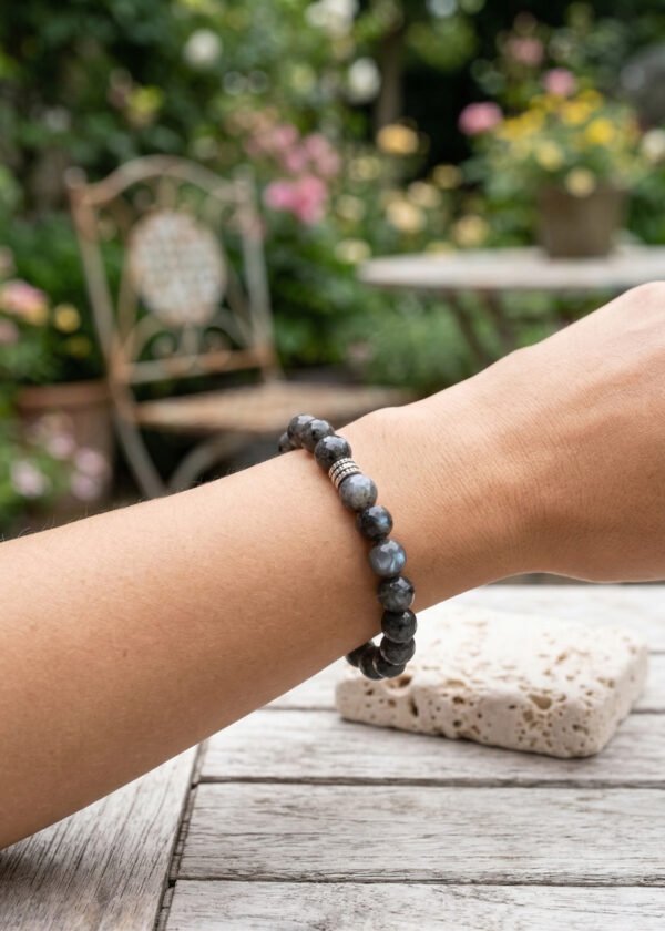 8mm Spektrolit Doğal Taş Bileklik