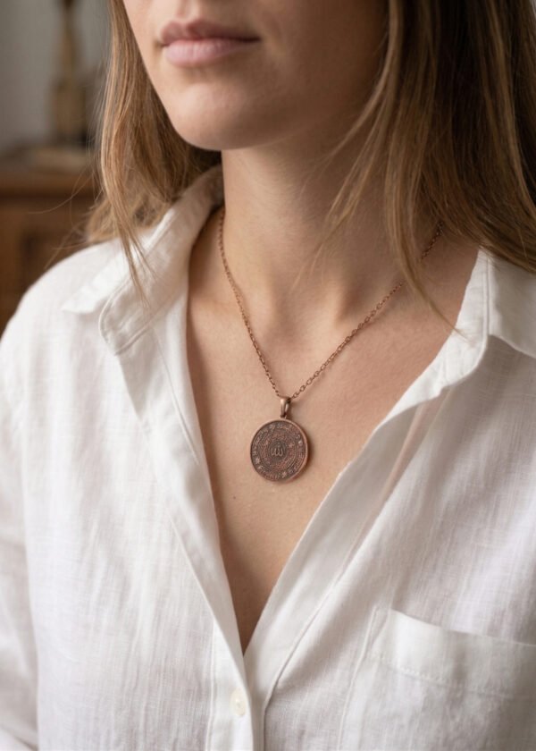 İsmi Azam Vefkli Celcelûtiyye Bakır Kolye - Görsel 6