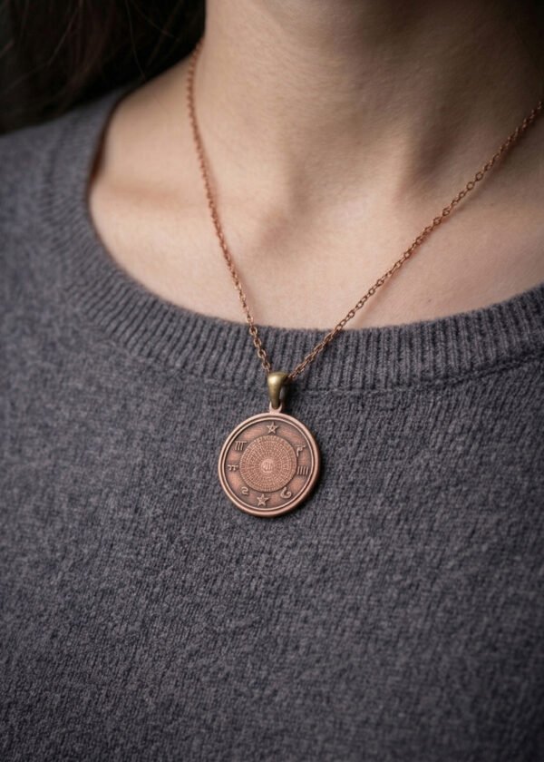 Vefkli Celcelûtiyye Bakır Kolye - Görsel 5