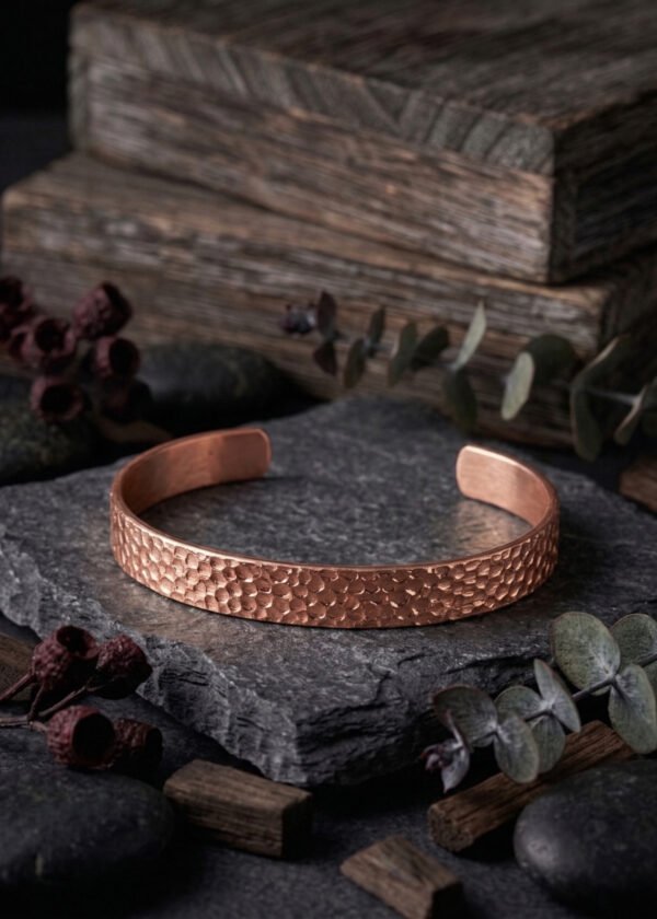 Ayarlanabilir Çekiç Desenli Bakır Bileklik